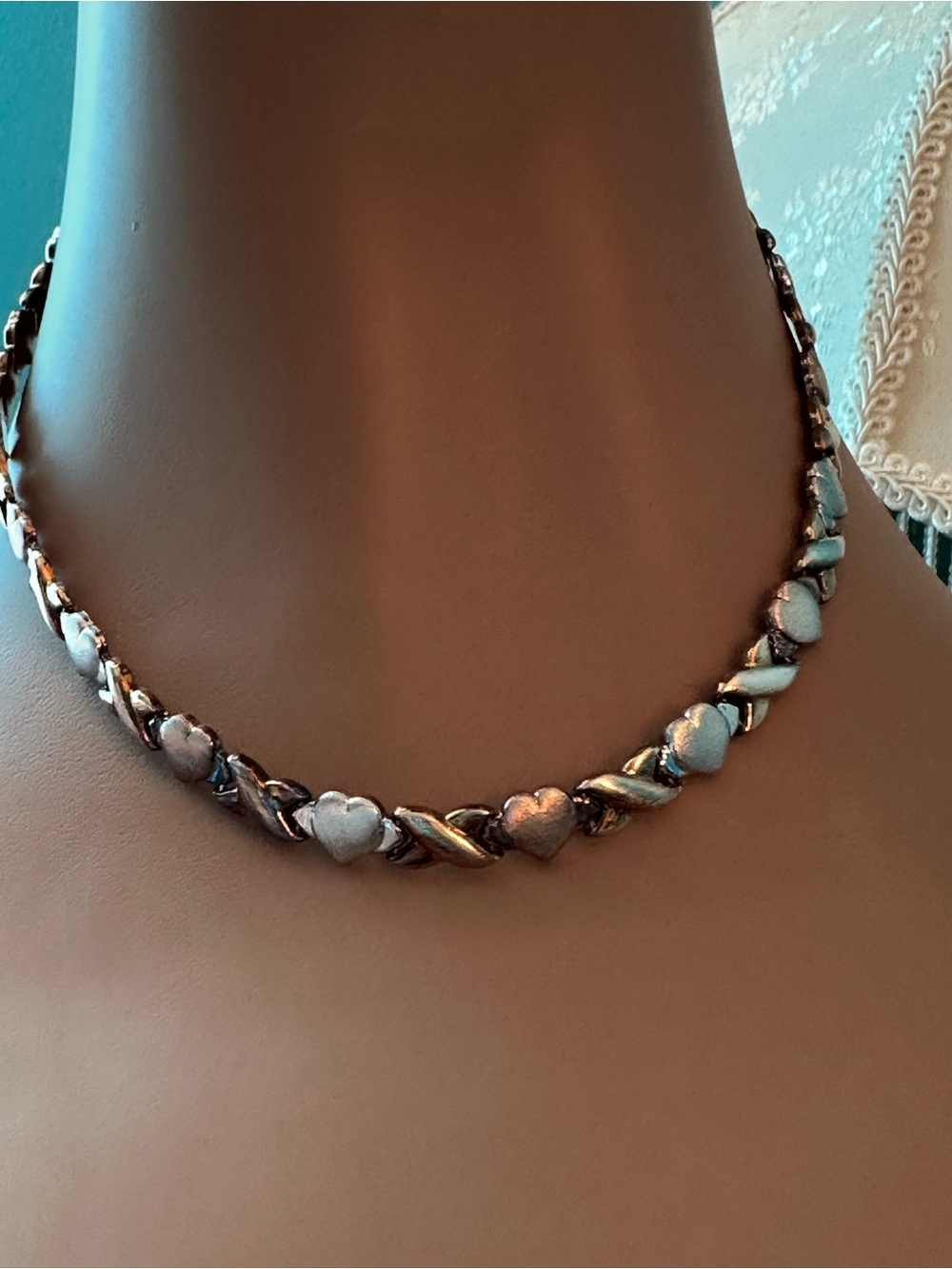 925 SS Hugs & Kisses Necklace
